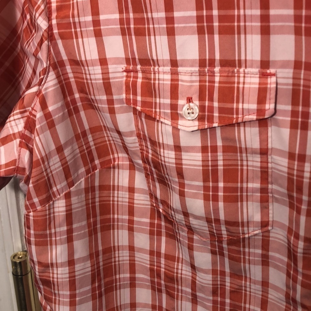 EDDIE  BAUER  2XL short sleeve Vented sides Pockets Bust Darts shirt. Cooling. - Picture 5 of 15